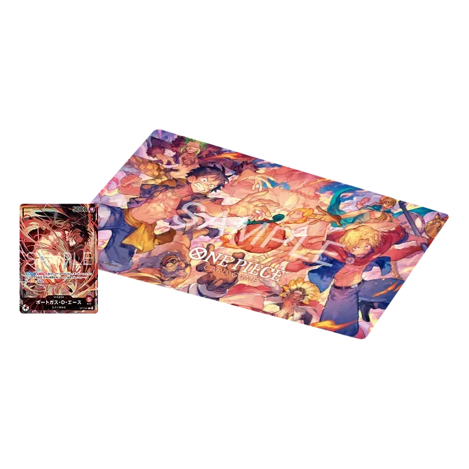『オフィシャルプレイマット＆カードセット-メラメラの実争奪戦Edition-』の商品画像